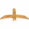 Ekena Millwork Bellingham Rough Sawn Timber Gable Bracket, Western Red Cedar, 36"W x 19"H x 2"D x 4"F, 13/12 Pitch GBW036X19X0204BEL00RWR - alternate 4
